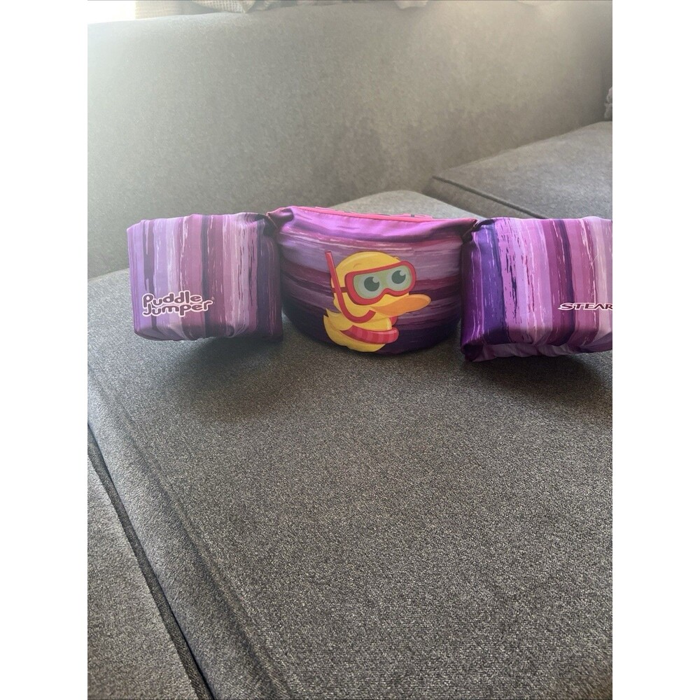STEARNS Puddle Jumper Life Jacket Swim Float Child‎ 30-50 lbs Purple With Duck